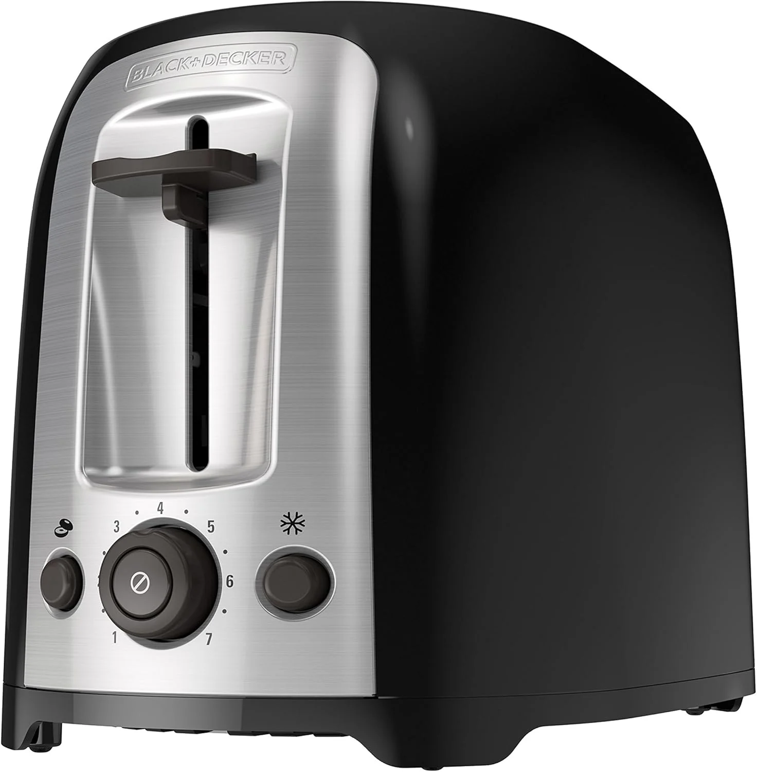BLACK and Decker 2-Slice Toaster, TR1278BD, Extra Wide Slots, 7 Shade Settings, 850 Watts, Frozen and Bagel Buttons 110V