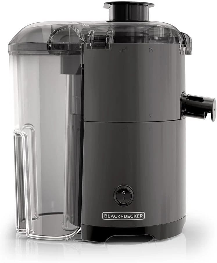 Black and Decker  Quiet Fruit & Vegetable Juicer, JE2500B, Non-Drip Spout, Compact Design, Easy to Assemble, Dishwasher-Safe 110v