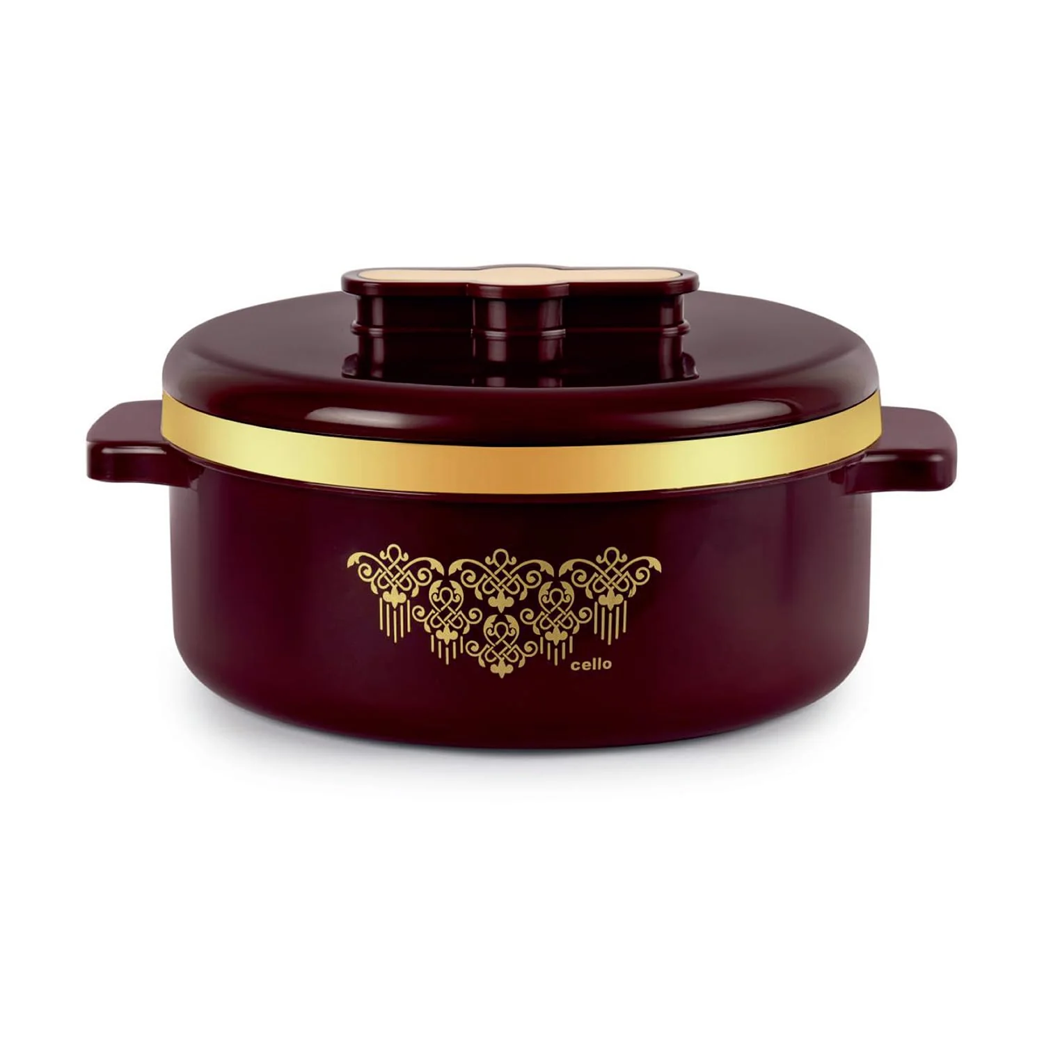 Cello Exotic Stainless Steel Insulated Casserole | Firm Twist Lock | Serve & Store | Inner Steel and Outer Plastic | Keeps Food Hot & Cold for Hours | Durable & Break Resistant | 2500ml - Image 3