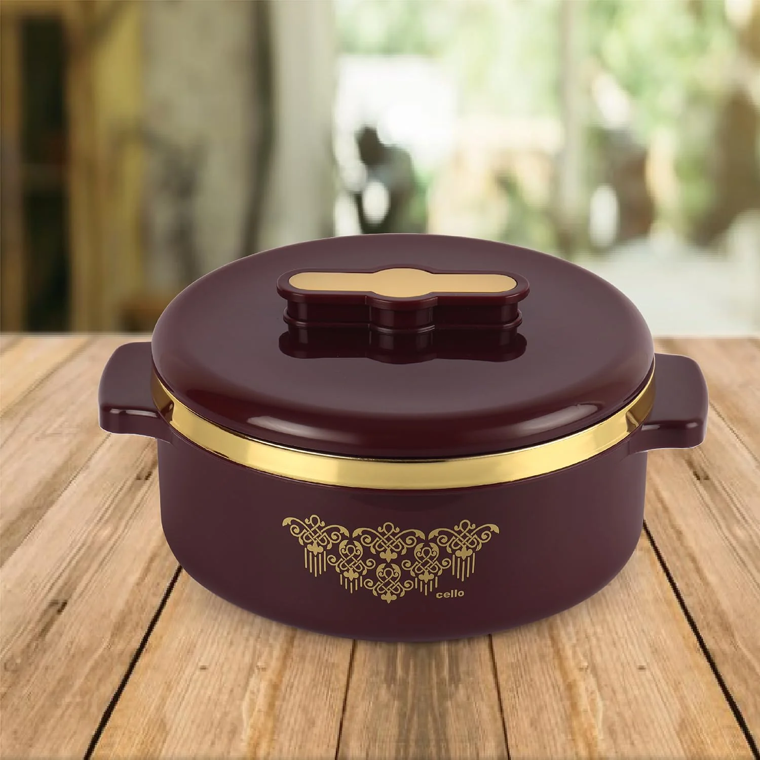 Cello Exotic Stainless Steel Insulated Casserole | Firm Twist Lock | Serve & Store | Inner Steel and Outer Plastic | Keeps Food Hot & Cold for Hours | Durable & Break Resistant | 2500ml - Image 9