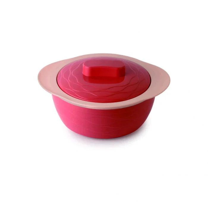 Cello Fabina Stainless Steel Insulated Casserole | Firm Twist Lock | Serve & Store | Inner Steel and Outer Plastic | Keeps Food Hot & Cold for Hours | Durable & Break Resistant | 2500ml