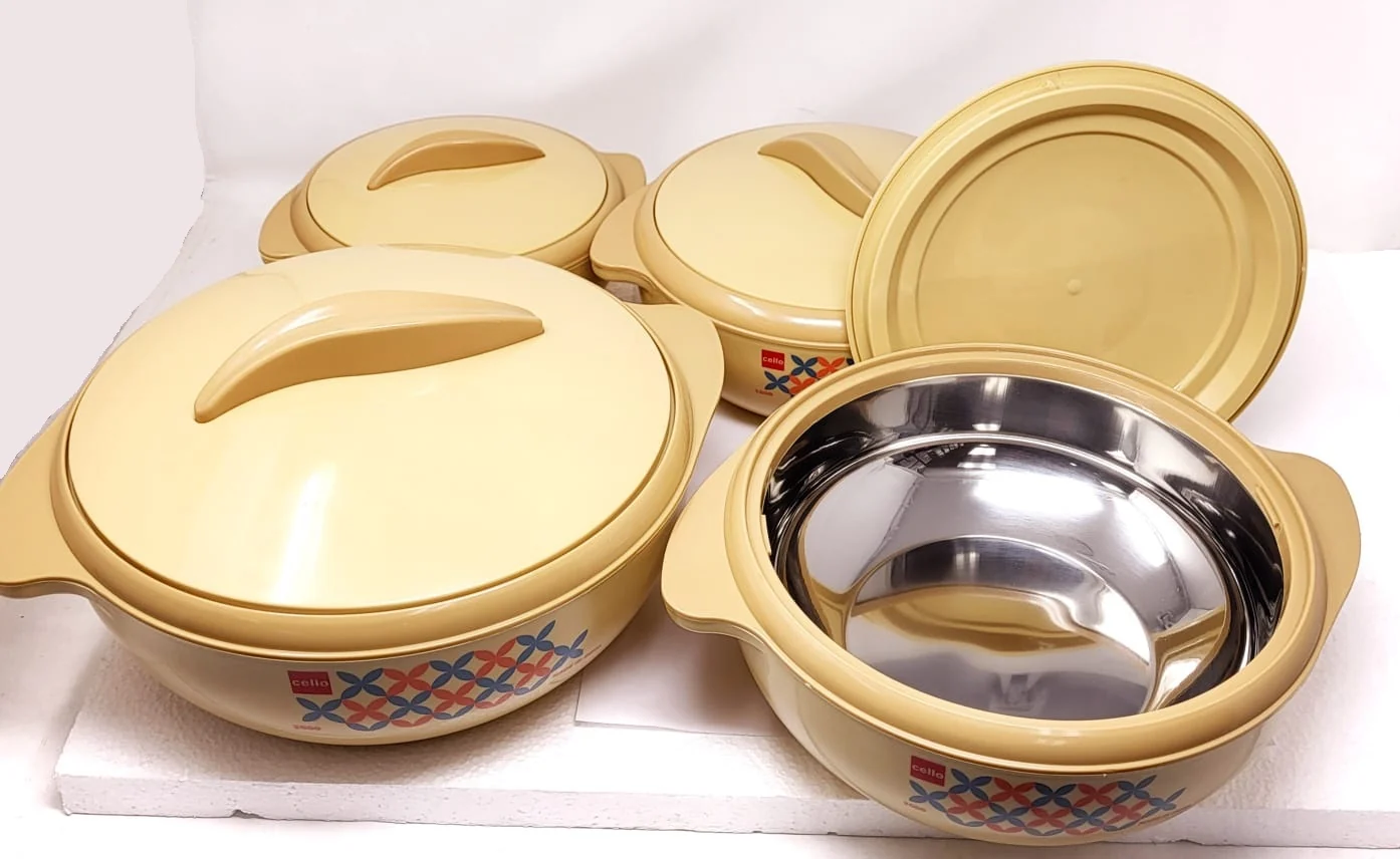 Cello Sizzler Insulated Casserole Food Server Hot Pot Gift Set (4 Piece Set) - Image 2