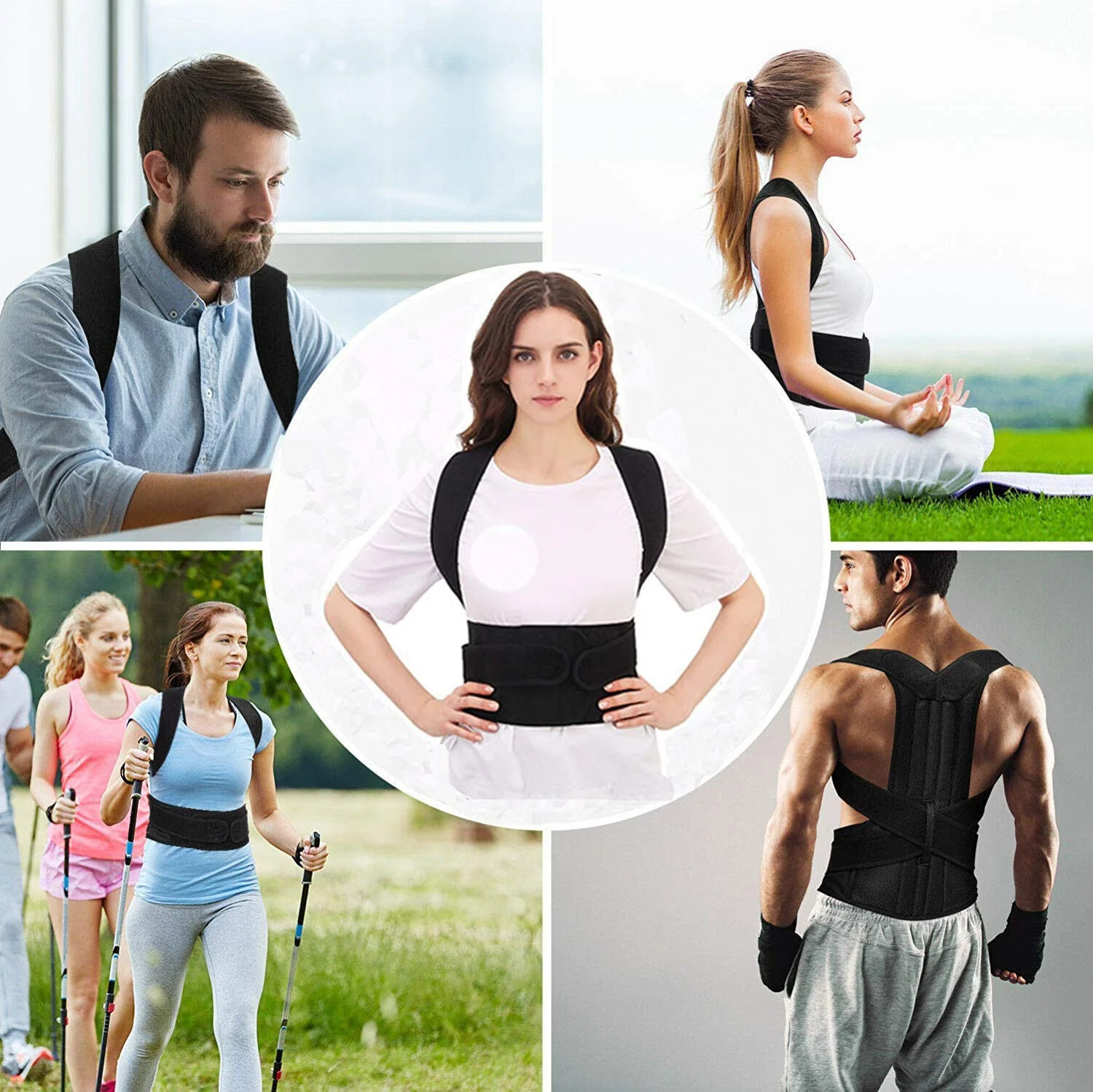 Back Brace Posture Corrector for Women and Men Back Lumbar Support Shoulder Posture Support for Improve Posture Provide and Back Pain Relief Large Size - Image 6