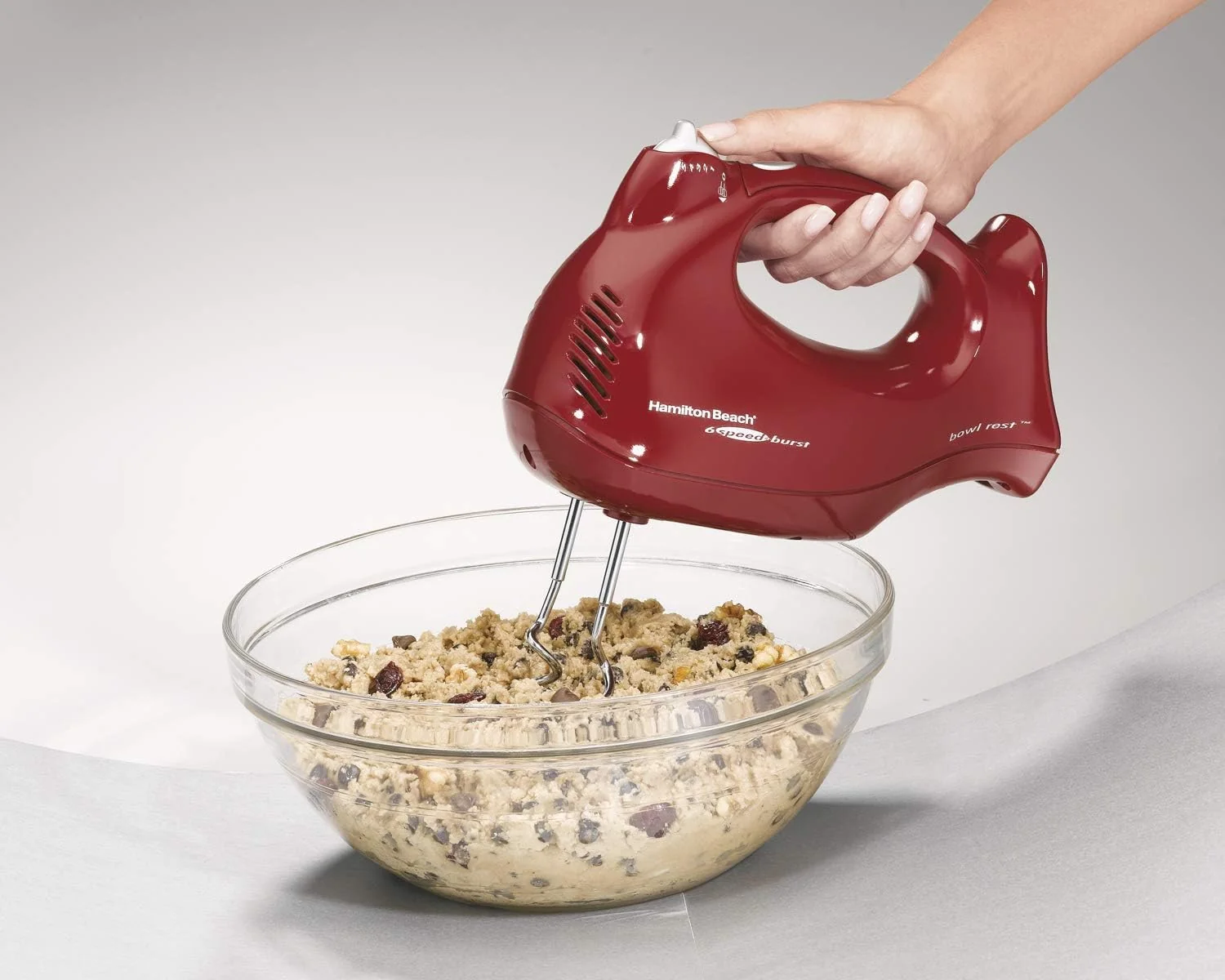 Hamilton Beach Red Power Deluxe Mixer - Image 2