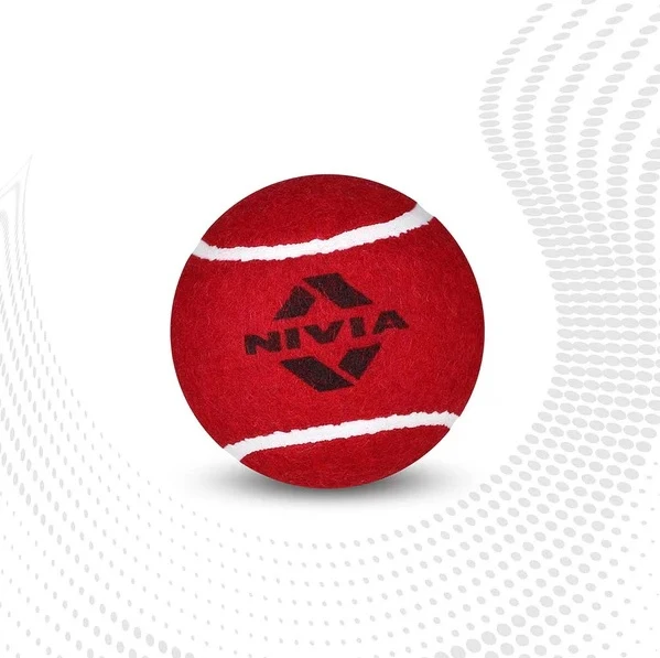 Nivia Heavy Hard Tennis/Cricket Ball - 12 Pack - Image 3