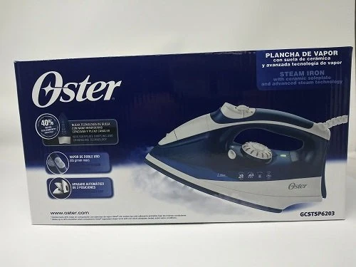 Oster GCSTSP6203 BLUE Steam Iron 220 Volts (Not for USA - European Cord)