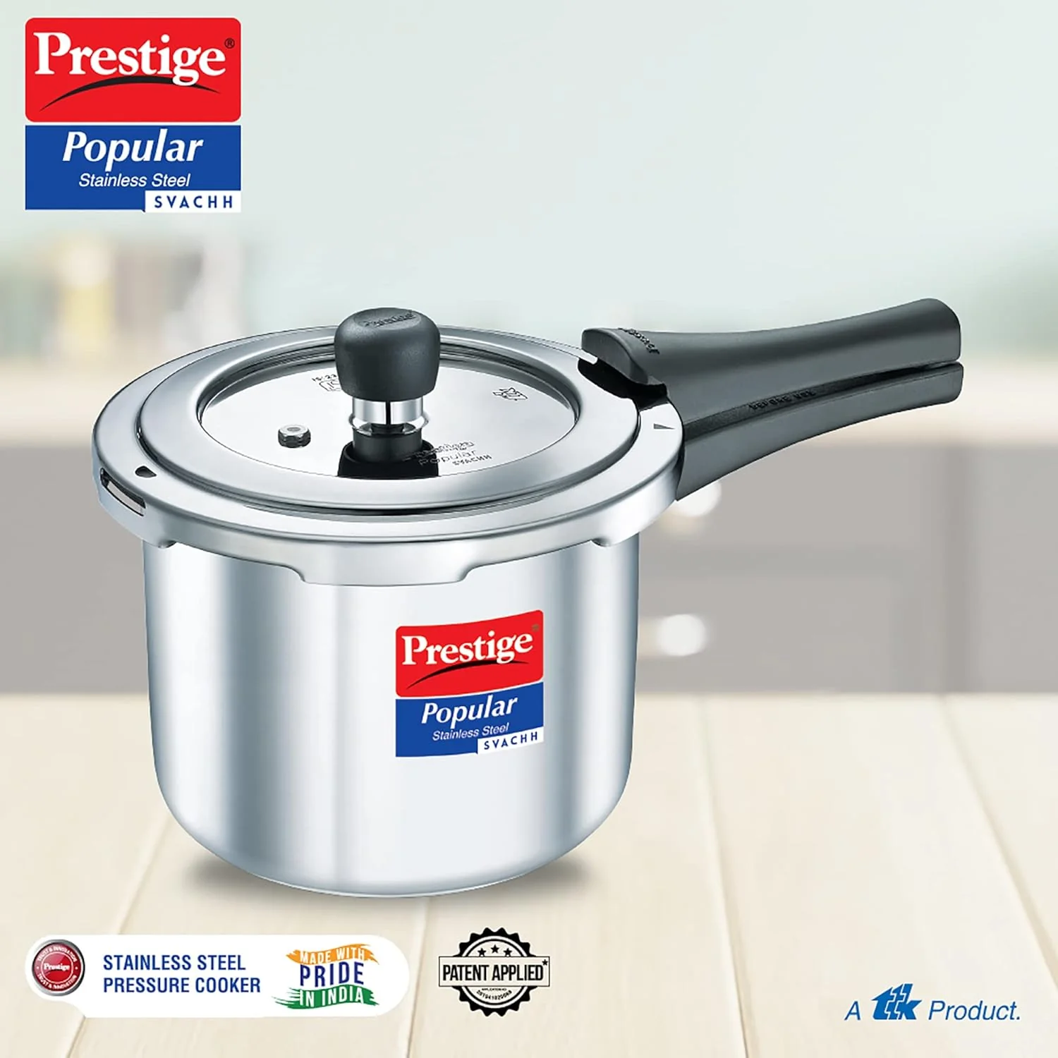 Prestige Svachh Popular Stainless Steel Pressure Cooker 3 Liter - Image 2