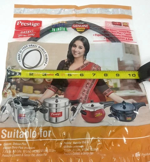 Prestige Senior Sealing Ring Gasket for Svachh Popular 7.5/8.5/10/12-Liter Senior Deep Pan and 7.5-Liter Deluxe+ Aluminum & Hard Anodised Pressure Cookers - Image 3