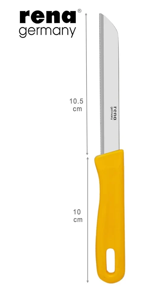Rena Germany Kitchen Utility Knife 110mm Serrated - Set of 2 - Image 5