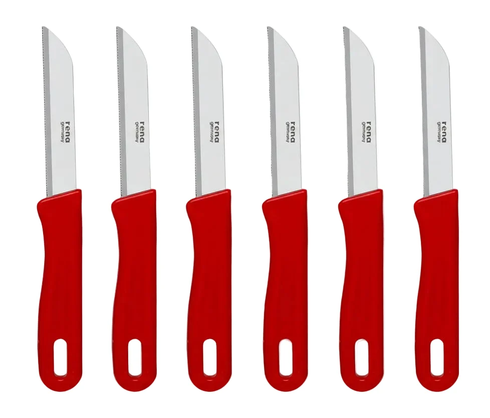 Rena Germany Kitchen Knife 85mm Serrated - Set of 6