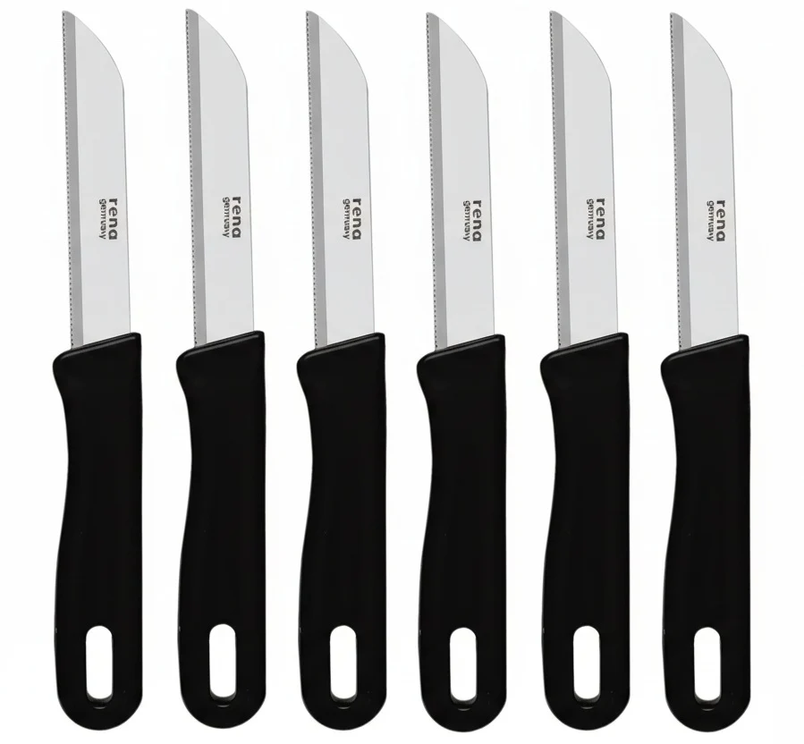 Rena Germany Kitchen Knife 85mm Serrated - Set of 6 - Image 4