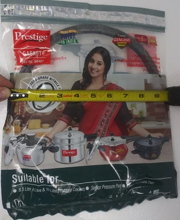 Prestige Senior Sealing Ring Gasket for Deluxe Plus Alpha Svachh Stainless Steel 6.5/8/10-Liter Pressure Cookers & Senior/Deep Pressure Pans - Image 3