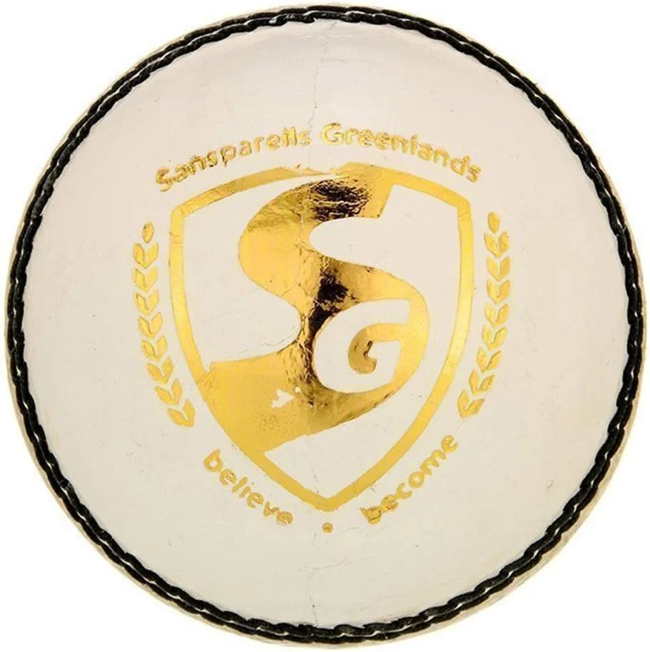 SG Club Leather Ball Four Pitch (White) Cricket Ball - Image 2