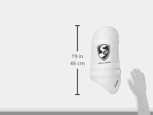 SG Players White Thigh Pads Adult RH (Combo) - Image 3