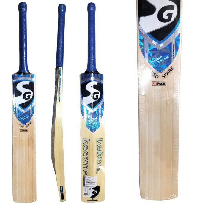 SG RSD Spark Kashmir Willow Leather Ball Cricket Bat Size 6 (Cover Included) - Image 7