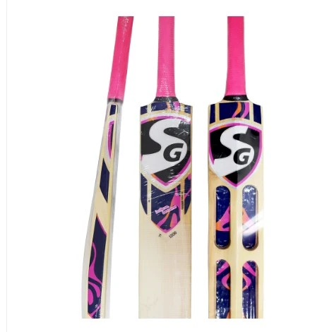 SG T-1200 Kashmir Willow Tennis Ball Cricket Scoop Bat Adult Size - Short Handle (Cover Included) - Image 4