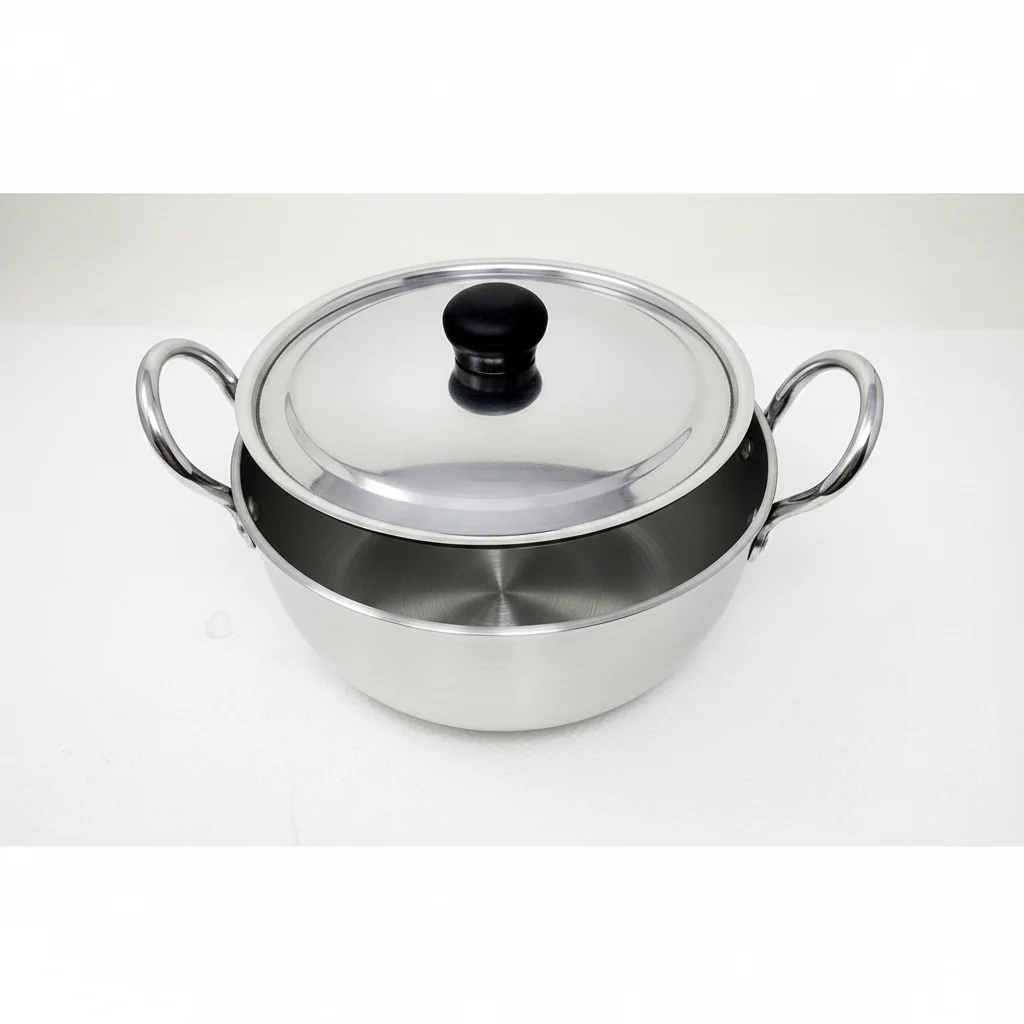 Tabakh Aluminium Kadai With Lid 22cm
