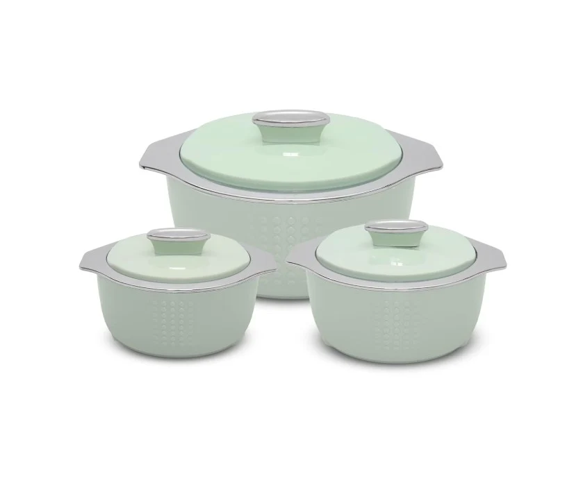 TABAKH Fine Dine Inner Stainless Steel Insulated Casserole Food Serving Pack of 3 Serve Casserole Set (2000ml, 3000ml, 5000ml) - Image 4