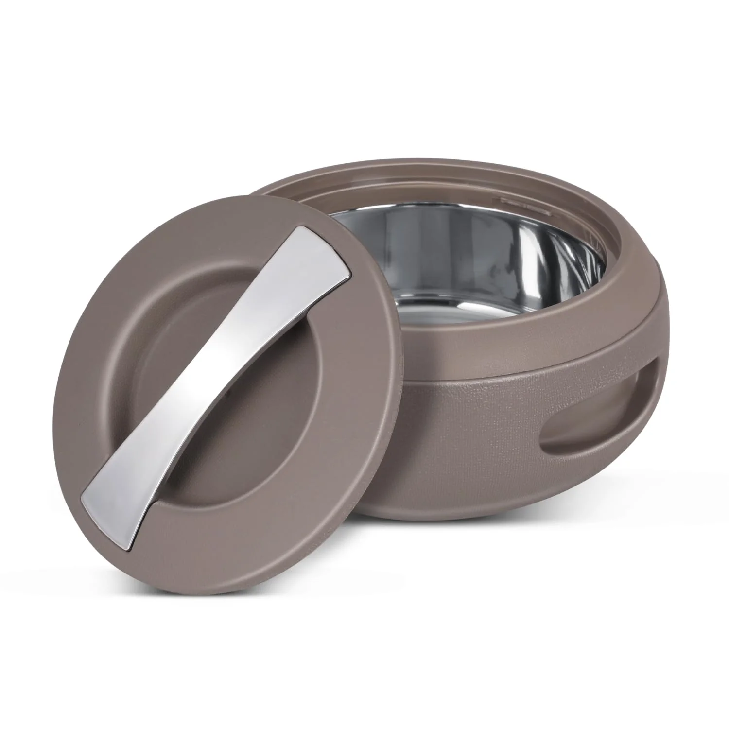 TABAKH Gourmet Inner Stainless Steel Casserole Set of 3 with Lockable Lid (2000+3000+5000 ml), BPA Free | Food Grade Serving Set | Ideal for Chapati, Warm & Fresh Food - Image 2