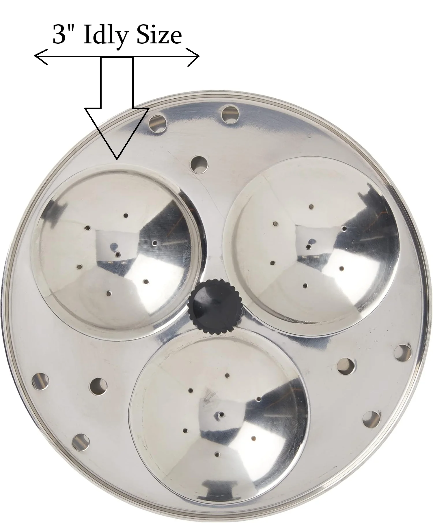 TABAKH 3-Rack Hawkins Style Idli Stand for Pressure Cooker, Makes 9 Idlys - Image 7