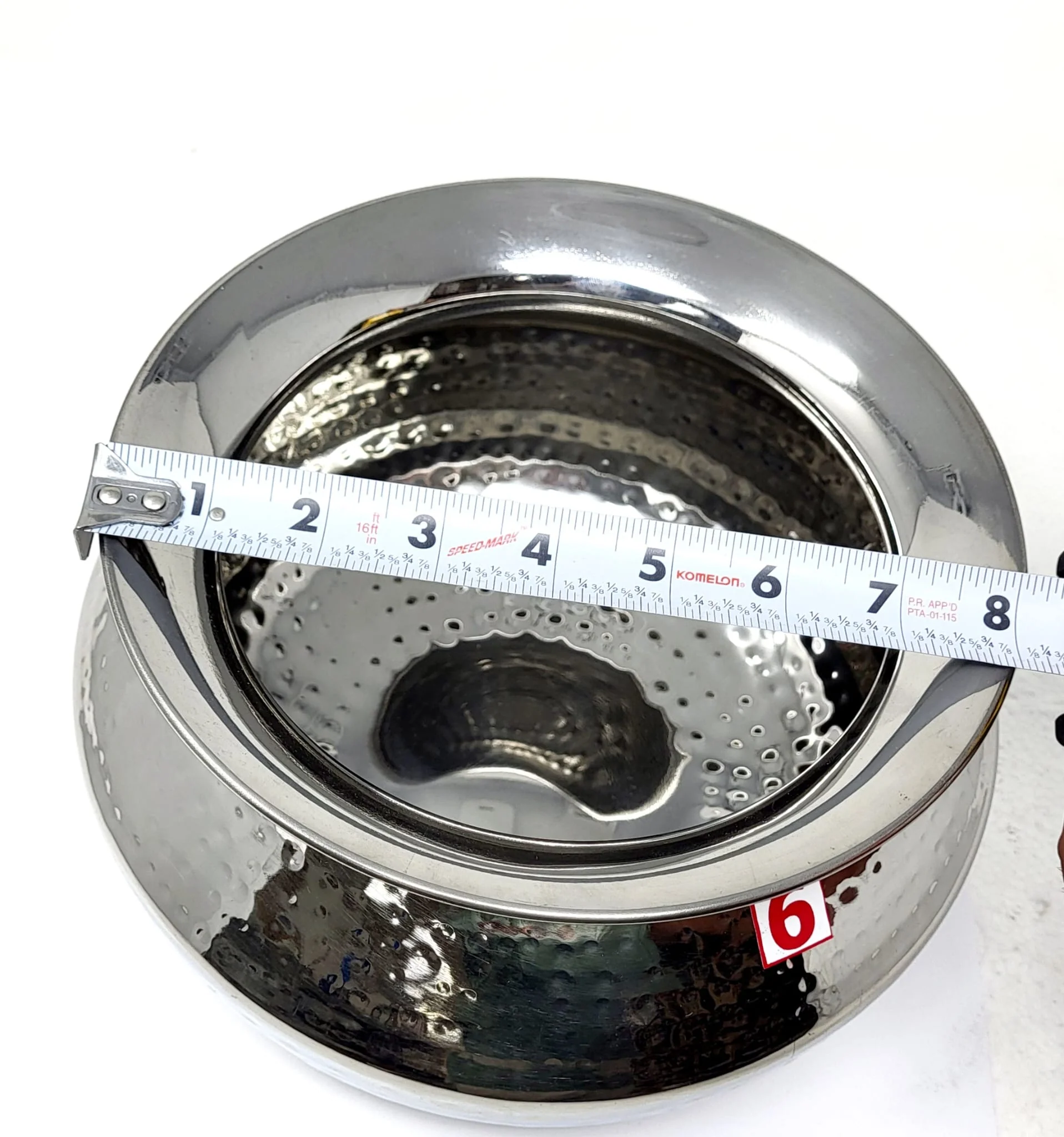 Tabakh Punjabi Style Handi Stainless Steel Size 6 - Image 3