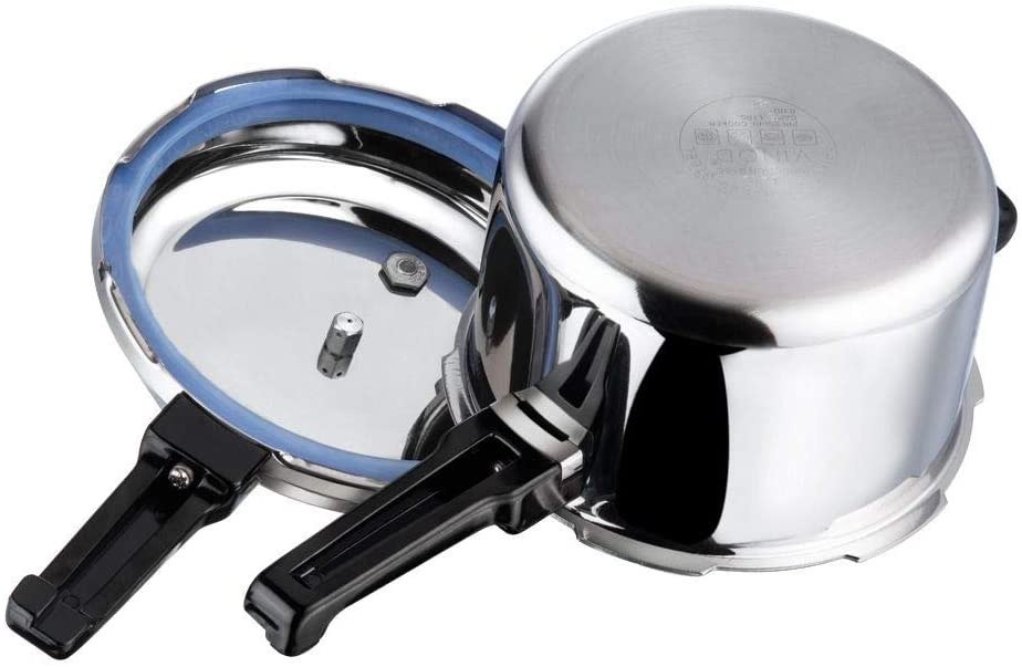 Vinod 5 Liter Stainless Steel Sandwich Bottom Pressure Cooker - Image 3