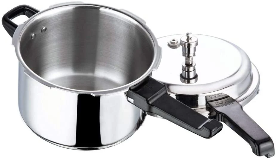 Vinod 5 Liter Stainless Steel Sandwich Bottom Pressure Cooker - Image 4