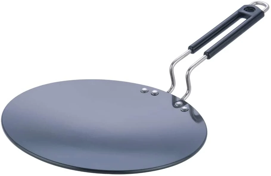Vinod Black Pearl Hard Anodised 10.5" Concave Tawa 265mm Induction Base