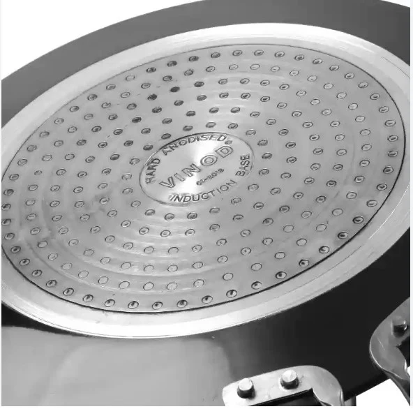 Vinod Black Pearl Hard Anodised 10.5" Concave Tawa 265mm Induction Base - Image 2