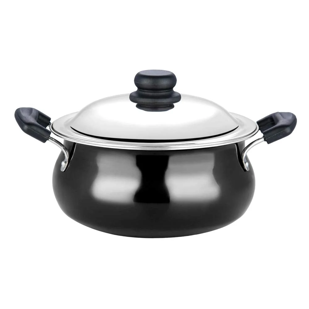 Vinod Hard Anodised Handi With Stainless Steel Lid 3 Liters