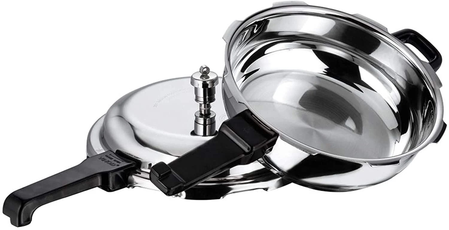 Vinod Senior Splendid Stainless Steel Sandwich Bottom Pressure Pan 4.5 Liters - Image 3