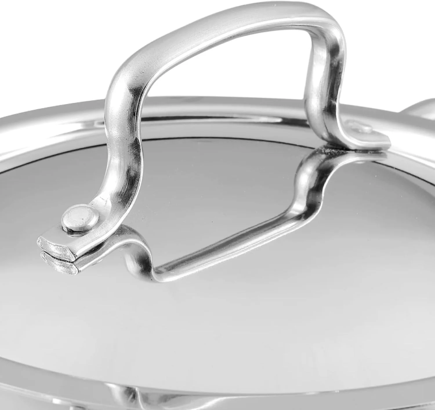 Vinod Smart Triply Stainless Steel Extra Deep Kadai with Lid - 30cm 5.5Ltrs (Induction Friendly) - Image 2