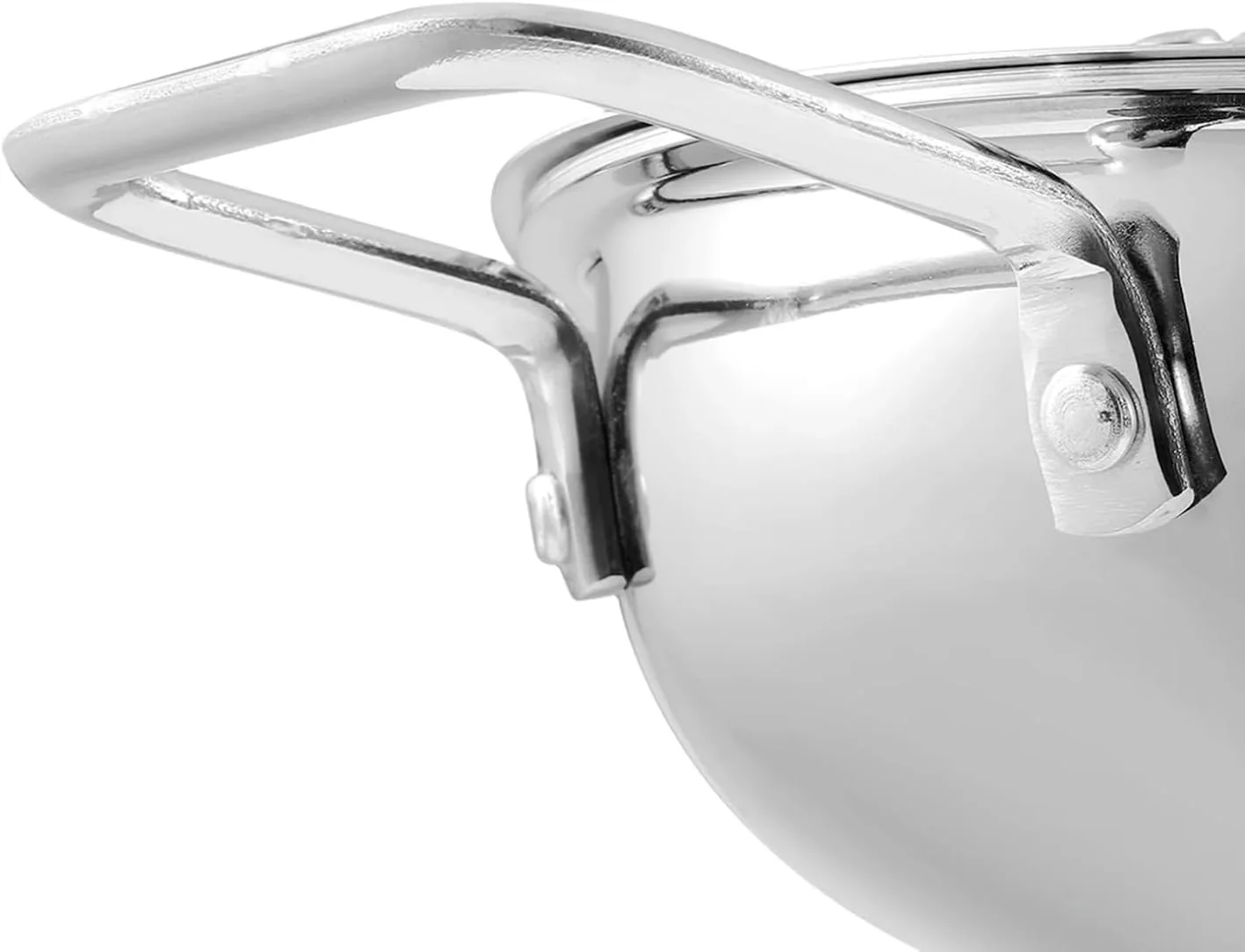 Vinod Smart Triply Stainless Steel Extra Deep Kadai with Lid - 30cm 5.5Ltrs (Induction Friendly) - Image 3