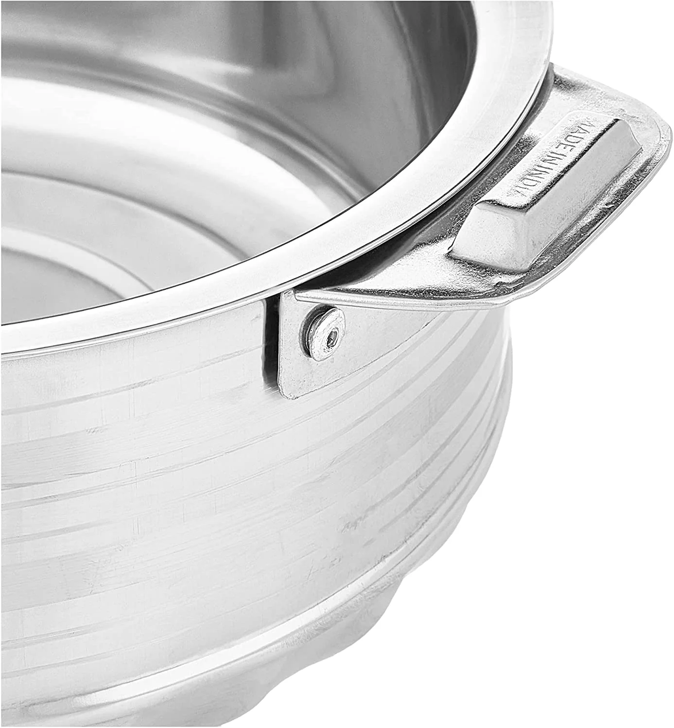 Vinod Stainless Steel Cold Hot Pot Food Insulated Casserole Double Wall 3pc Set - Image 5