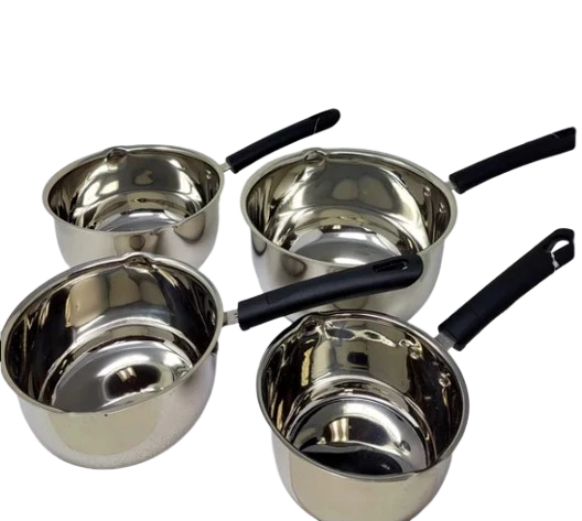 Vinod Stainless Steel Milkpan 4 Pcs Set - Image 2