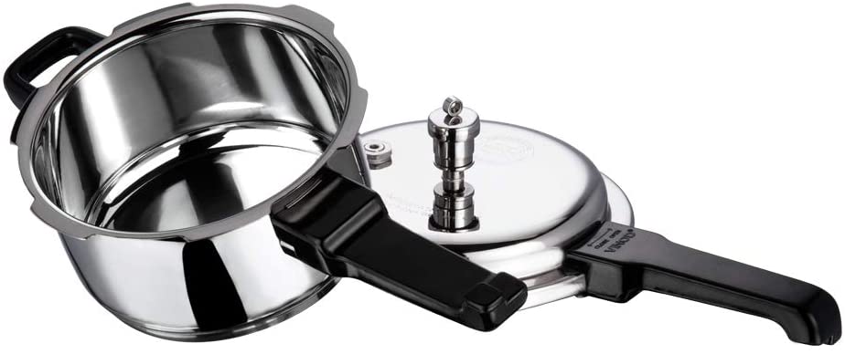 Vinod 2 Liter Stainless Steel Sandwich Bottom Pressure Cooker - Image 5